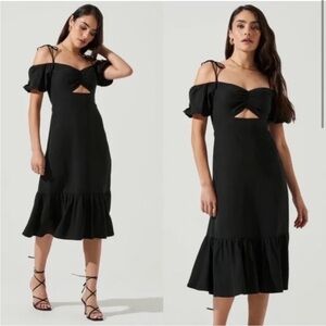 Astr the Label Aleda Black Dress